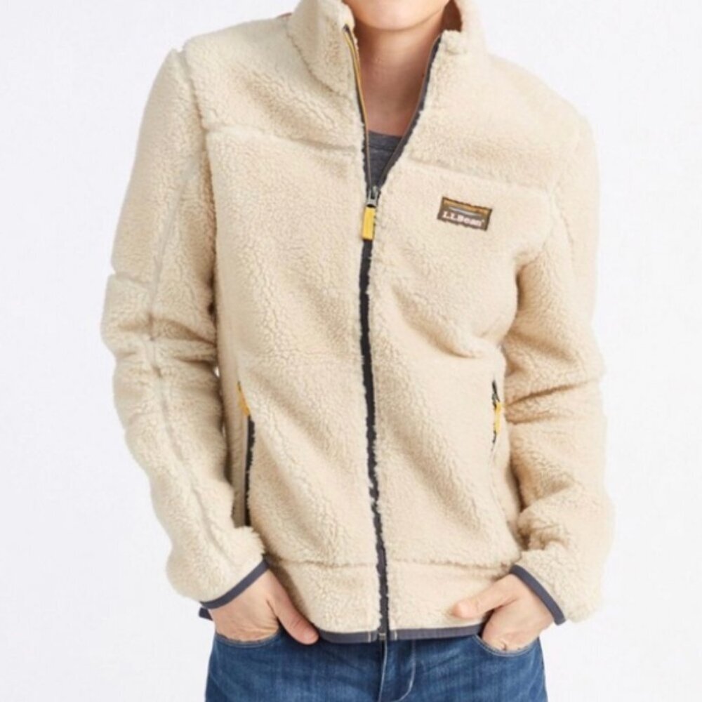 L.L. Bean Cream Teddy Jacket